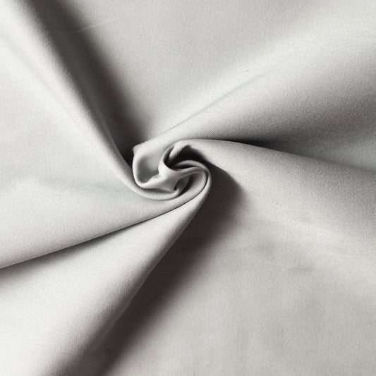 LIGHT GREY COTTON SATÉN