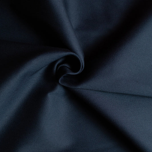 NAVY COTTON SATÉN