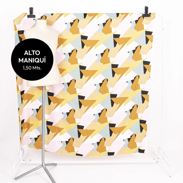 FIBRANA RAYON POPLIN ESTAMPADA GEOMETRIC