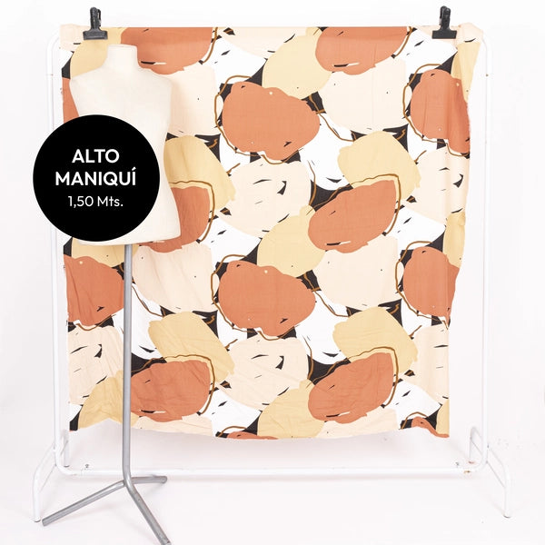 FIBRANA RAYON POPLIN ESTAMPADA MONNET