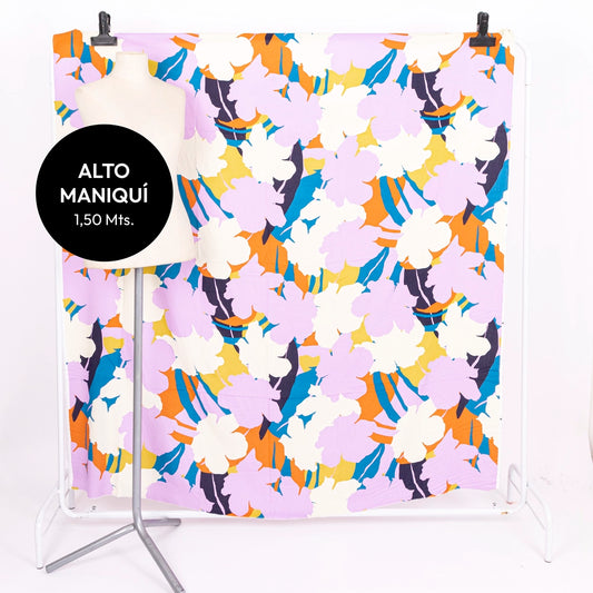 FIBRANA RAYON POPLIN ESTAMPADA DALIA