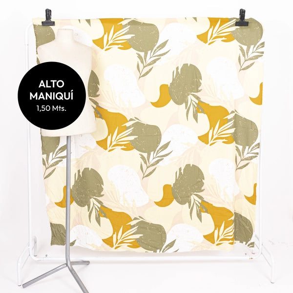 FIBRANA RAYON POPLIN ESTAMPADA NILO