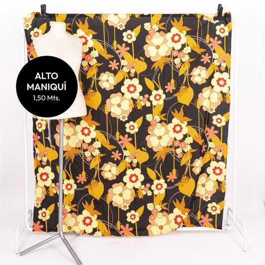 FIBRANA RAYON POPLIN ESTAMPADA BORA