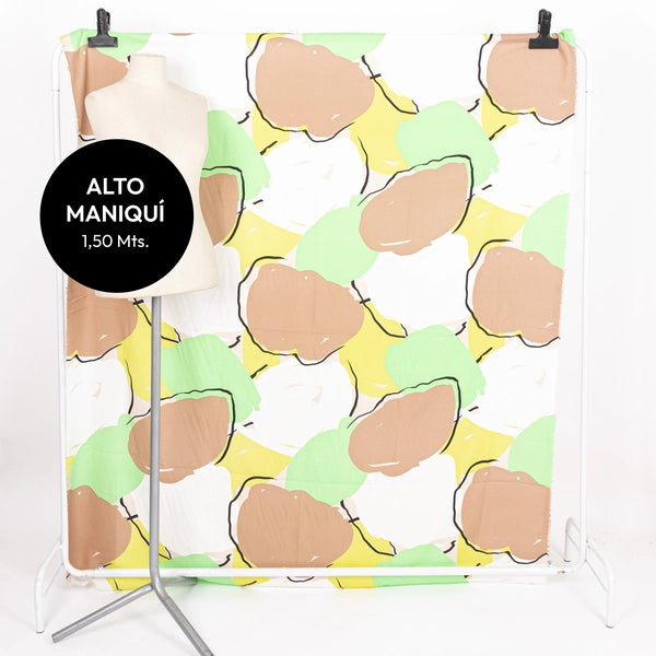 FIBRANA RAYON POPLIN ESTAMPADA MONNET