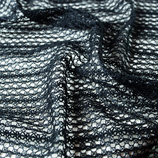 JET BLACK TEJIDO CROCHETTE GINKO