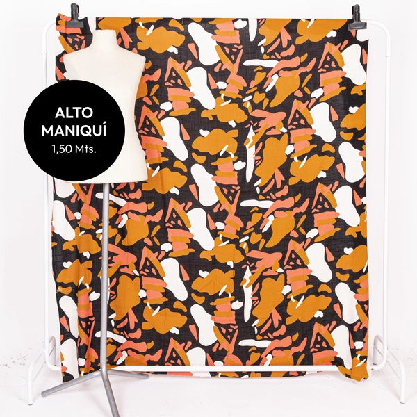 LINO CON LYCRA ESTAMPADO SPOTS