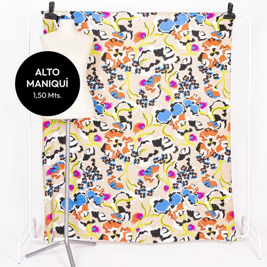 LINO CON LYCRA ESTAMPADO ORCHID