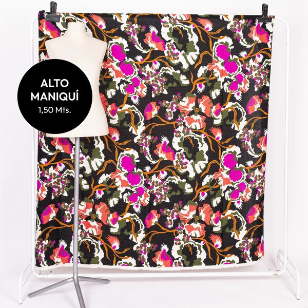 LINO CON LYCRA ESTAMPADO ORCHID