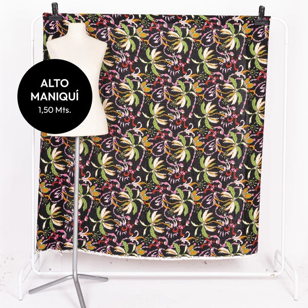 LINO CON LYCRA ESTAMPADO CARIOCA