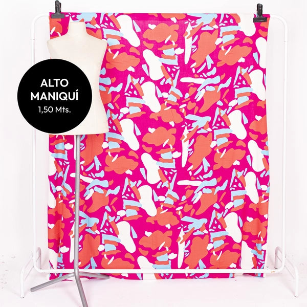 LINO CON LYCRA ESTAMPADO SPOTS