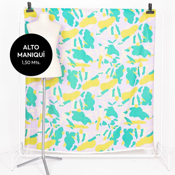 LINO CON LYCRA ESTAMPADO SPOTS