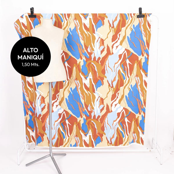 CREPPE SASTRERO BUBALOO KATE ESTAMPADO MONTAÑITAS