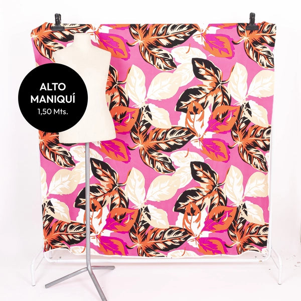 CREPPE SASTRERO BUBALOO KATE ESTAMPADO LEAFY