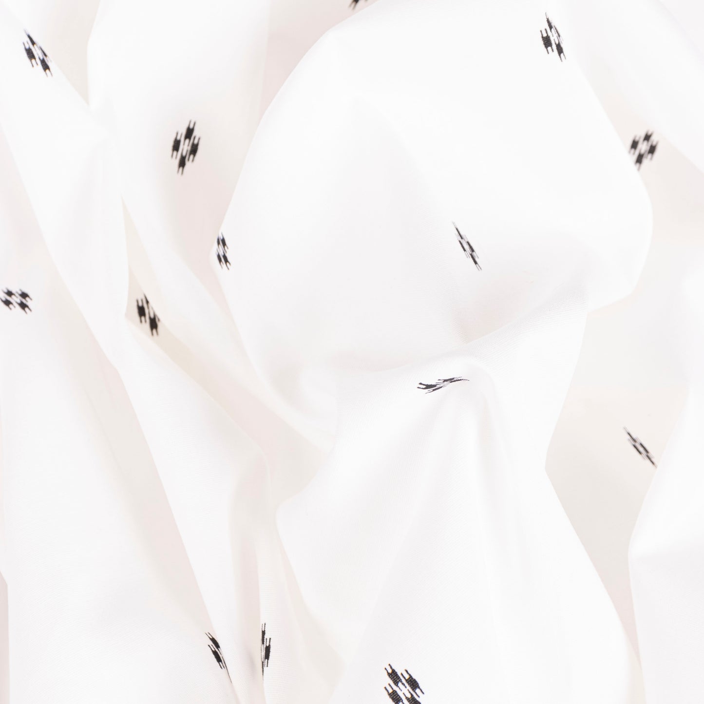 POPLIN CON LYCRA ESTAMPADO ROMBO OFF WHITE