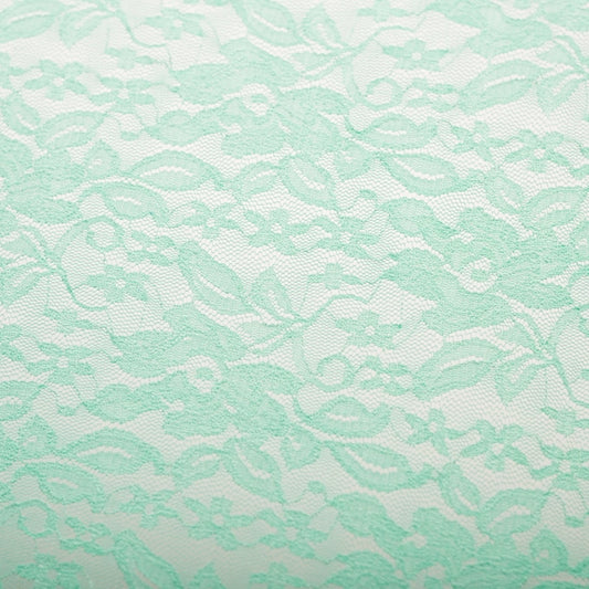 VERDE AGUA ENCAJE ELASTIZADO