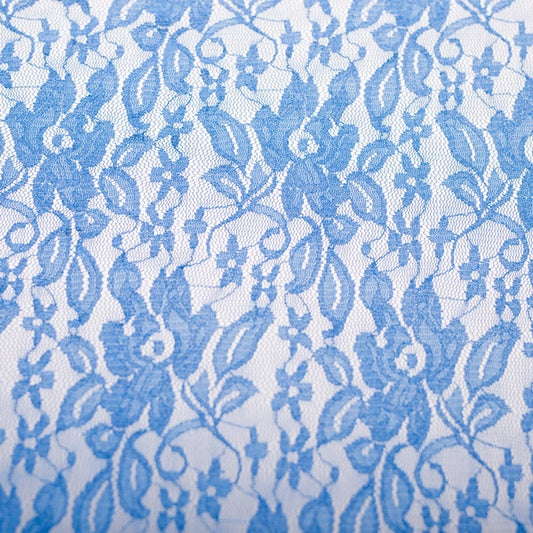 AZUL CLARO ENCAJE ELASTIZADO