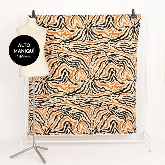 CREAM BENGALINA ESTAMPADA AFRIKA