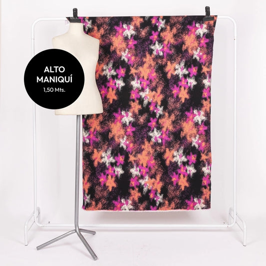 JET BLACK BENGALINA ESTAMPADA BEATNIK