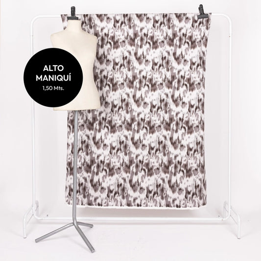 JET BLACK BENGALINA ESTAMPADA BLUR