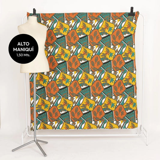 EVERGREEN BENGALINA ESTAMPADA ROMA