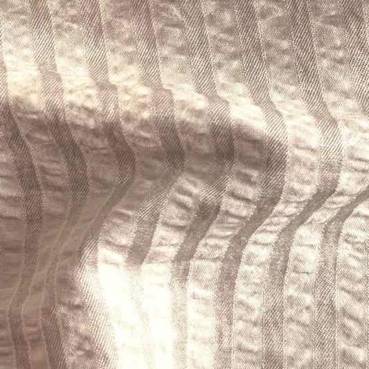 PEARLED IVORY CLOQUE RAYADO TONO A TONO