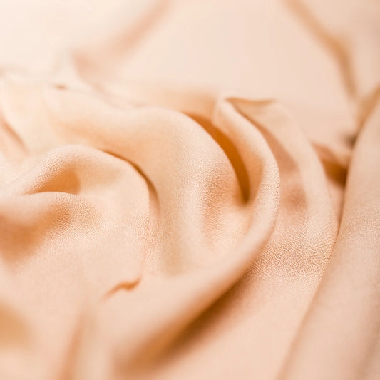 BEIGE FIBRANA CREPPE 100% RAYON