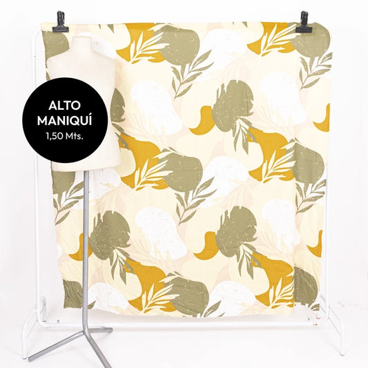 ARMY FIBRANA RAYON POPLIN ESTAMPADA NILO