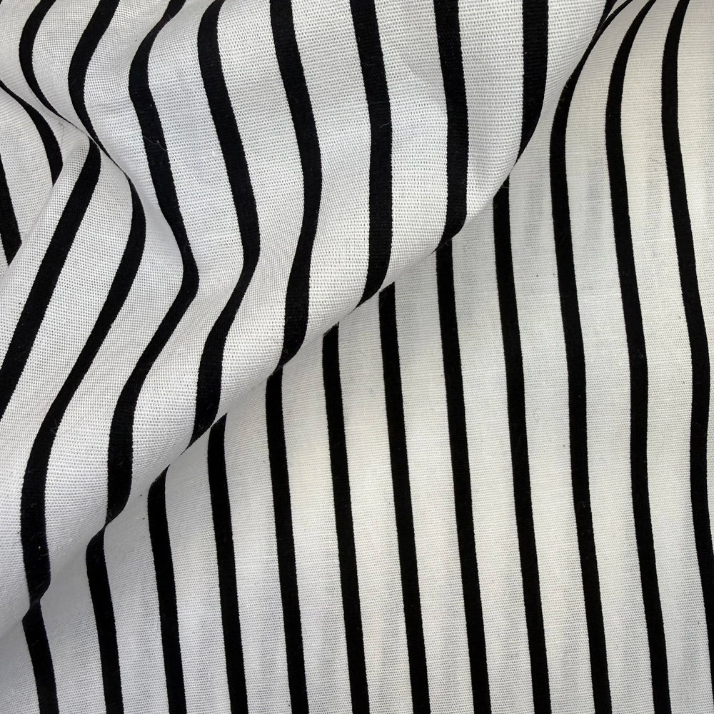 POPLIN CON LYCRA ESTAMPADO RAYADO