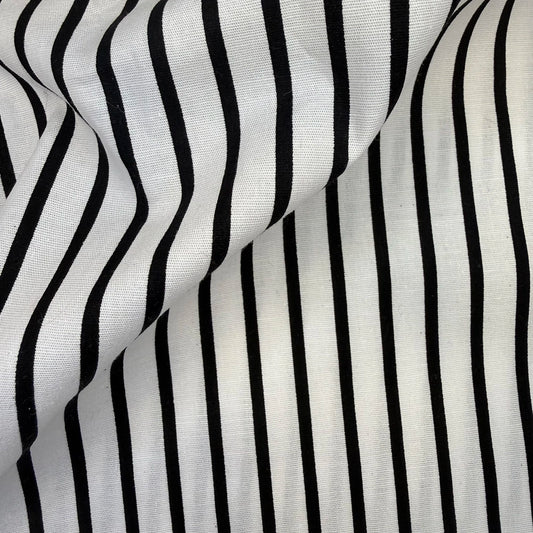 POPLIN CON LYCRA ESTAMPADO RAYADO