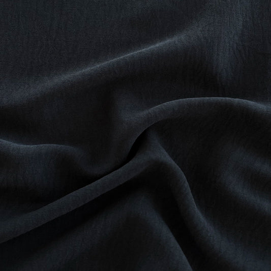 JET BLACK CREPPE PLANO CON LYCRA