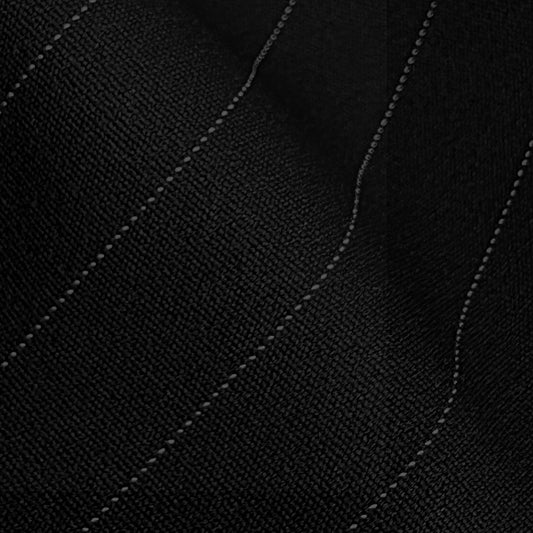 JET BLACK CREPPE SASTRERO BUBALOO KATE RAYADO