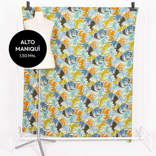 DSN 3 LINO CON LYCRA ESTAMPADO LEAFY