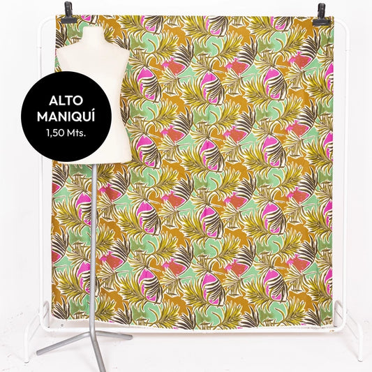 DSN 1 LINO CON LYCRA ESTAMPADO LEAFY