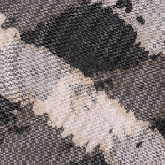 BEIGE MICROTUL ELASTIZADO ESTAMPADO RAYADO