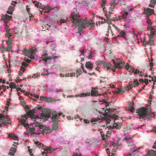 FUCSIA MICROTUL ELASTIZADO ESTAMPADO SOLEIL