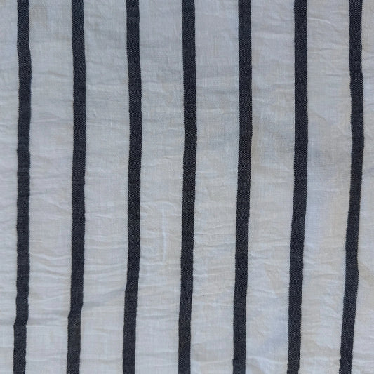 OFF WHITE / JET BLACK LINO CAMISERO RAYADO DSN 11