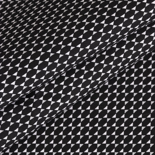 JET BLACK POPLIN CON LYCRA ESTAMPADO TRIANGLE