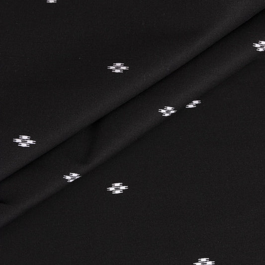 JET BLACK POPLIN CON LYCRA ESTAMPADO ETNIC