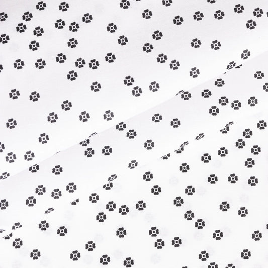 OFF WHITE POPLIN CON LYCRA ESTAMPADO SPRING