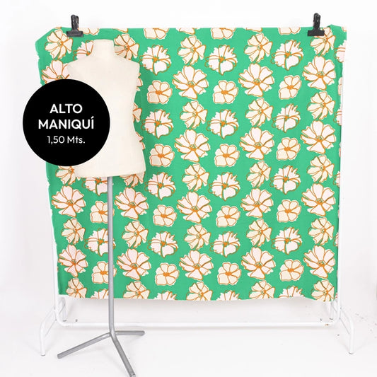 GREEN CREPPE SASTRERO BUBALOO KATE ESTAMPADO BLOOM