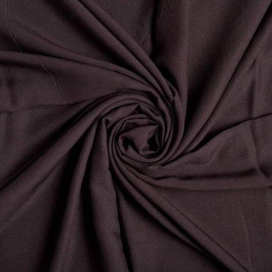 JET BLACK FIBRANA RAYON POPLIN 100%